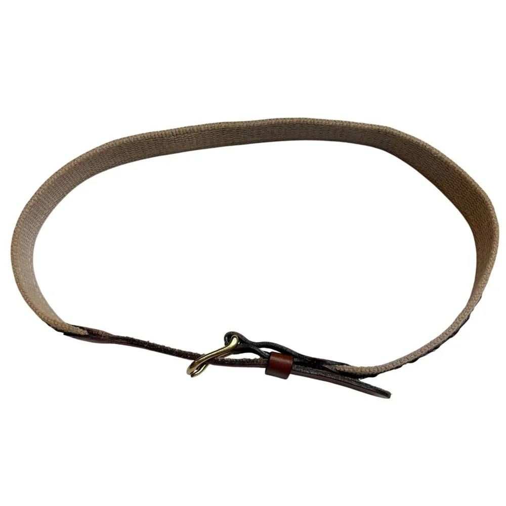 Leather Man Ltd Nautical Signal Flags Canvas Leather Belt Essex CT Men Size 26‎